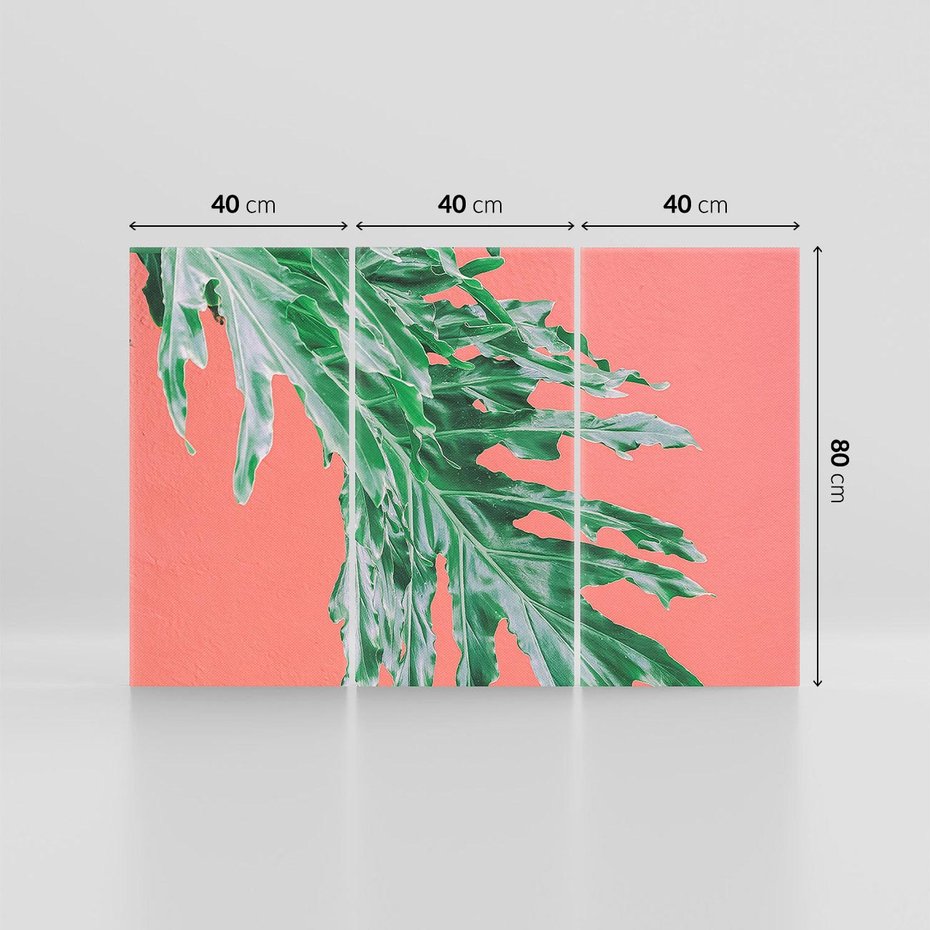 Obraz na płótnie 120x80 - Energetyczna Eksplozja Natury - liście, kolor