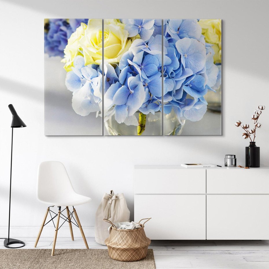 Obraz na płótnie 120x80 - Różany Bukiet - bukiet, kwiaty