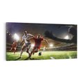 Obraz na płótnie 140x70 - Piłkarska pasja - piłkarz, stadion