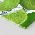 Obraz na płótnie 60x60 - Świeże limonki - limonki, woda