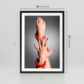 Plakat w ramie 50x70 - Manicure i Pedicure - Piękno Paznokci - manicure, pedicure - rama czarna