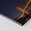 Obraz na płótnie 70x50 - Golden Gate nocą - USA - Golden Gate, noc
