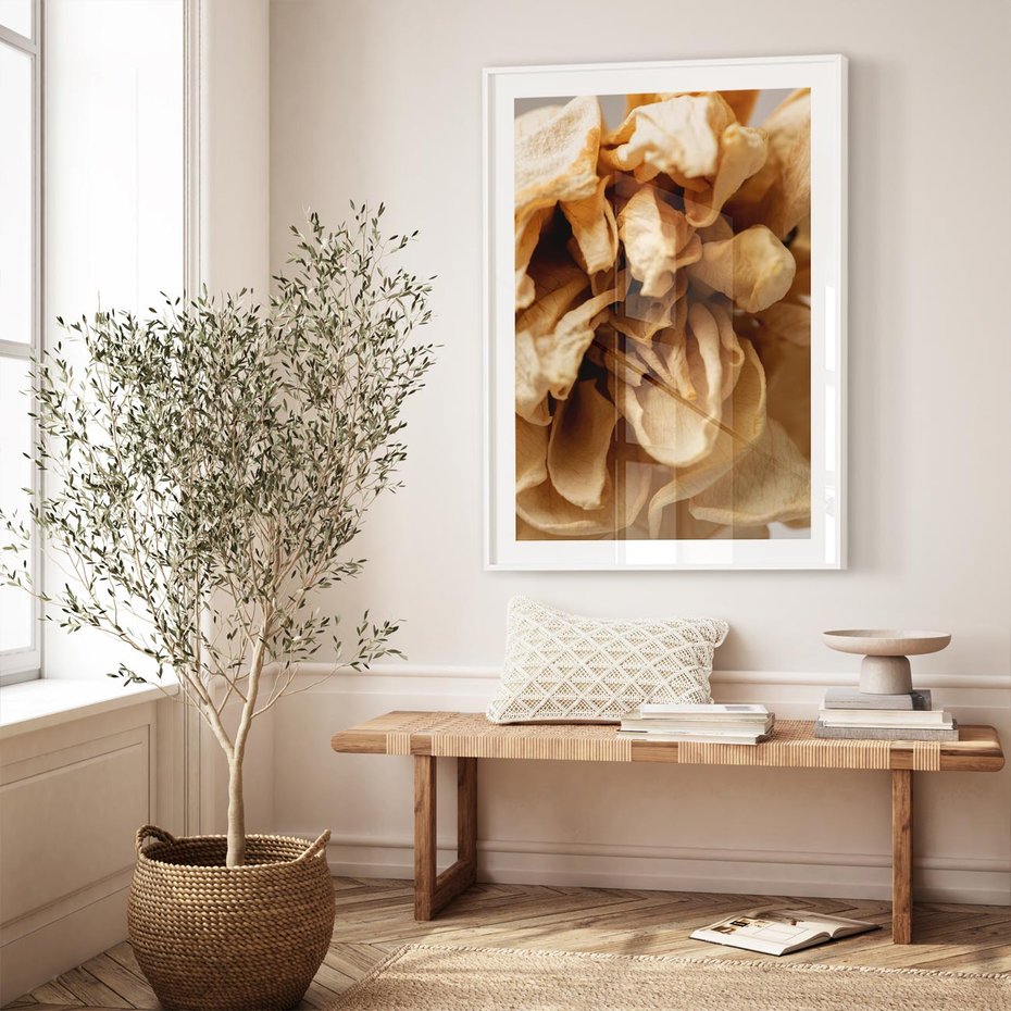 Plakat bez ramy 21x30 - Zjawiskowe zasuszone kwiaty - zasuszone, kwiaty