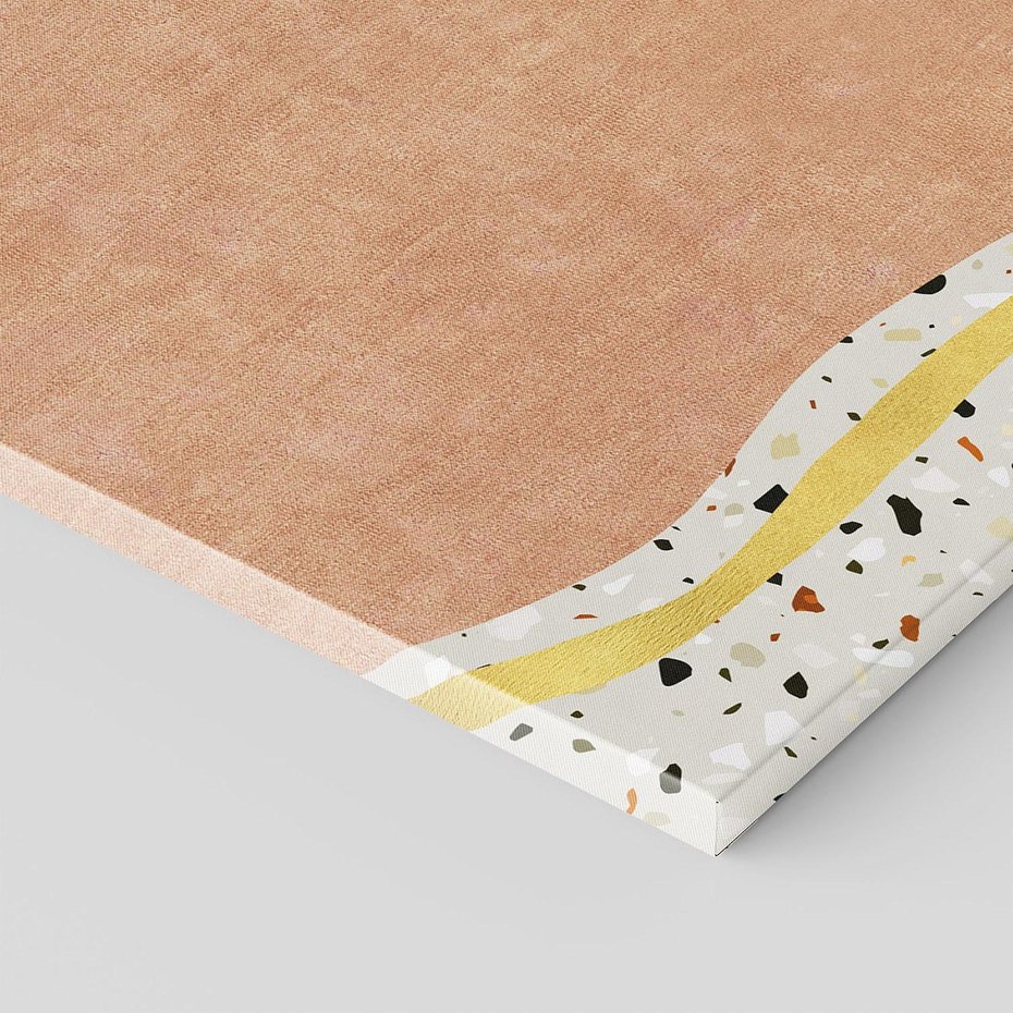 Obraz na płótnie 120x80 - Tańczący w deszczu pigmentów - abstrakcyjne formy, rozlane farby