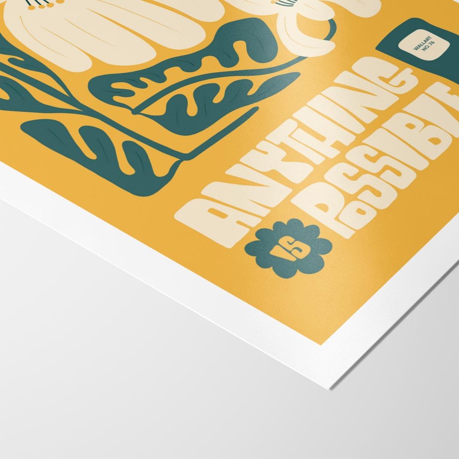 Plakat bez ramy 50x70 - Impulsy Harmonii - kwiaty, nowoczesny plakat