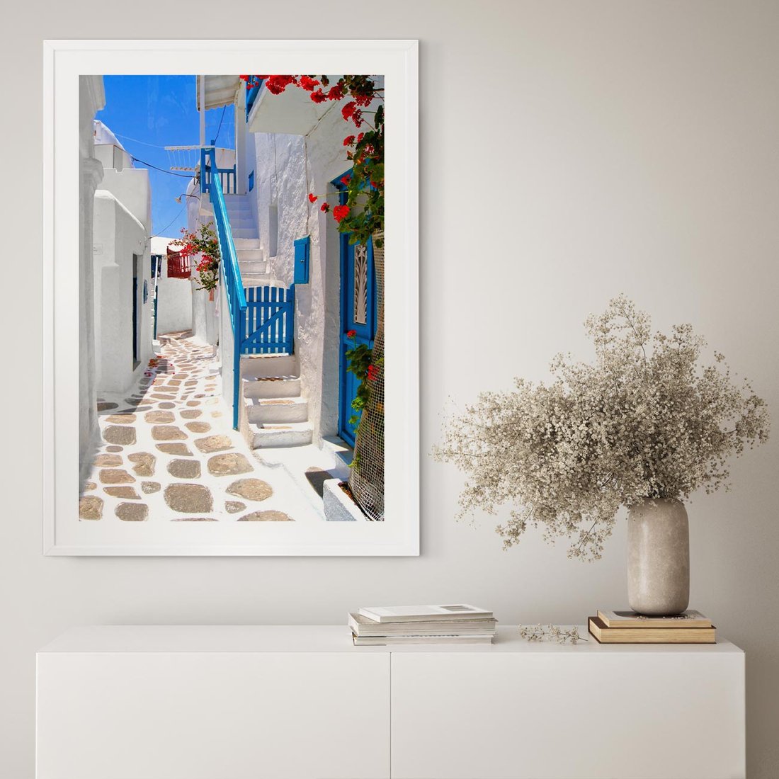 Plakat bez ramy 40x50 - Santorini: urok Grecji - Santorini, Grecja