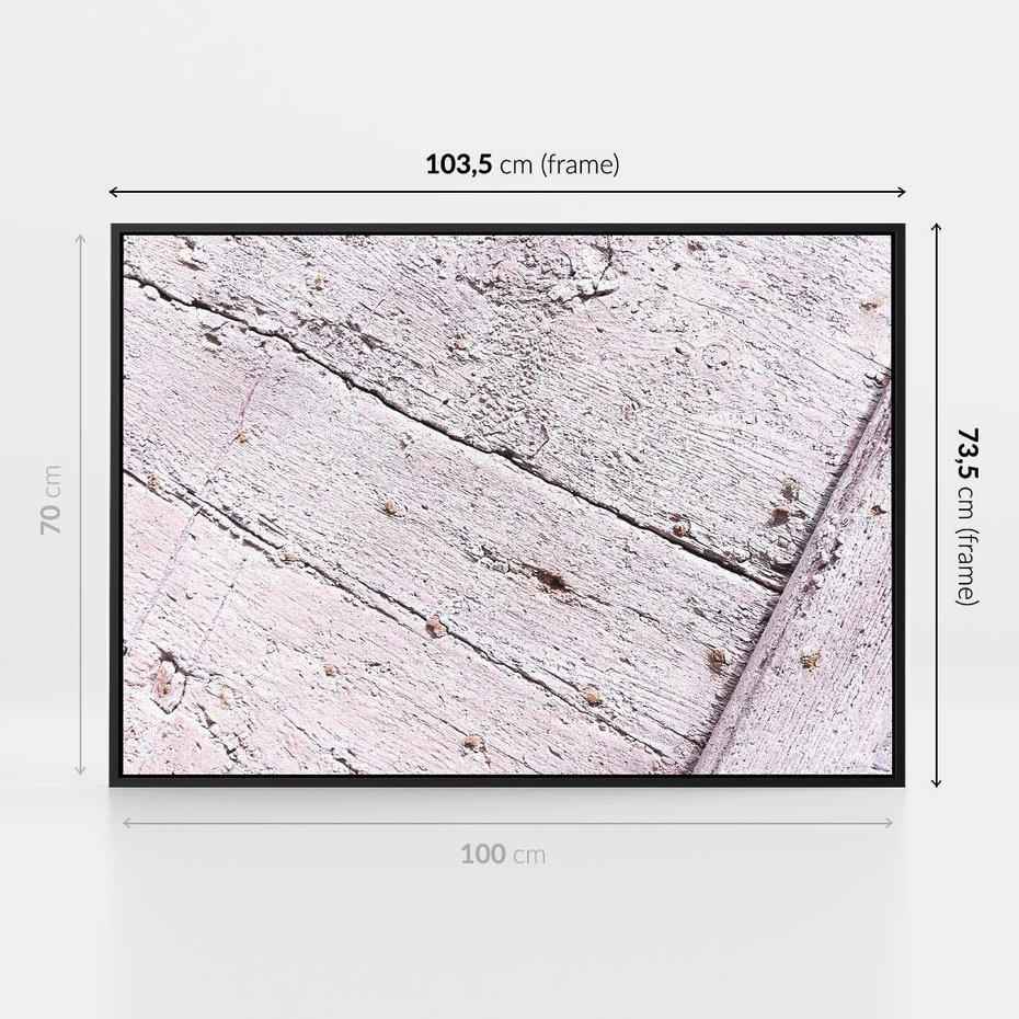 Obraz w ramie 100x70 - Nowoczesna Elegancja - beton, struktura - rama czarna