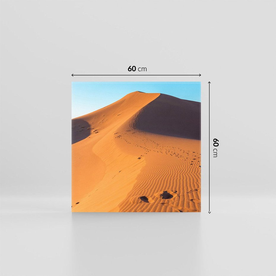 Obraz na płótnie 60x60 - Piasek pustyni wędruje - pustynia, piasek
