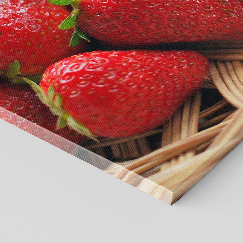 Obraz na płótnie 120x60 - Truskawka Radość Lata - truskawka, owoc