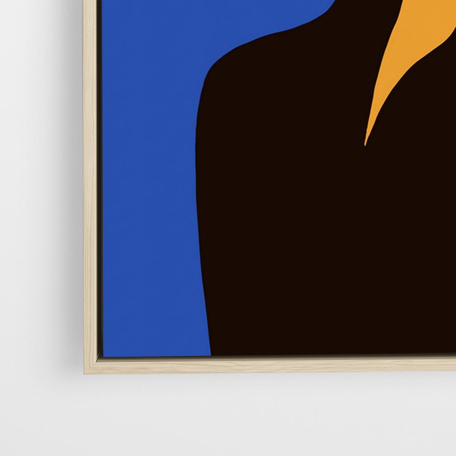 Obraz w ramie 50x70 - Energetyczne Zestawienie - sztuka nowoczesna, plakat - rama drewno