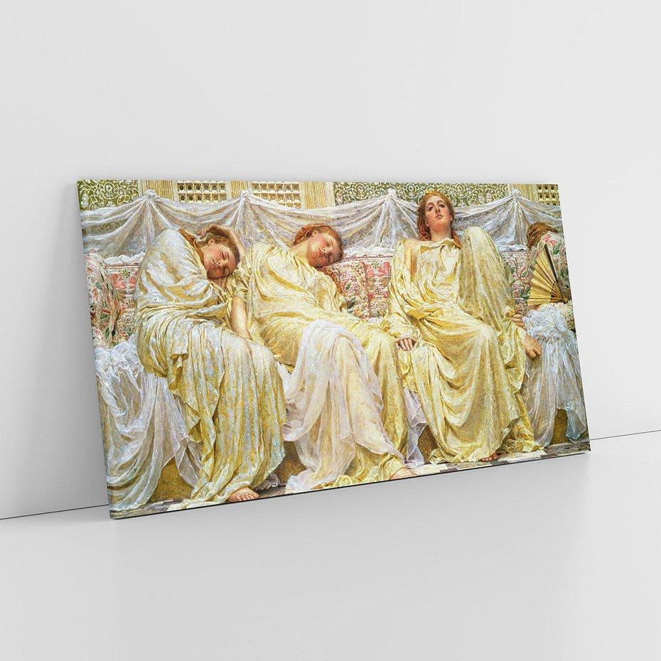Obraz na płótnie 120x60 - "Marzyciele" (1850-1882) Albert Joseph Moore - Reprodukcja - reprodukcja, obraz na płótnie