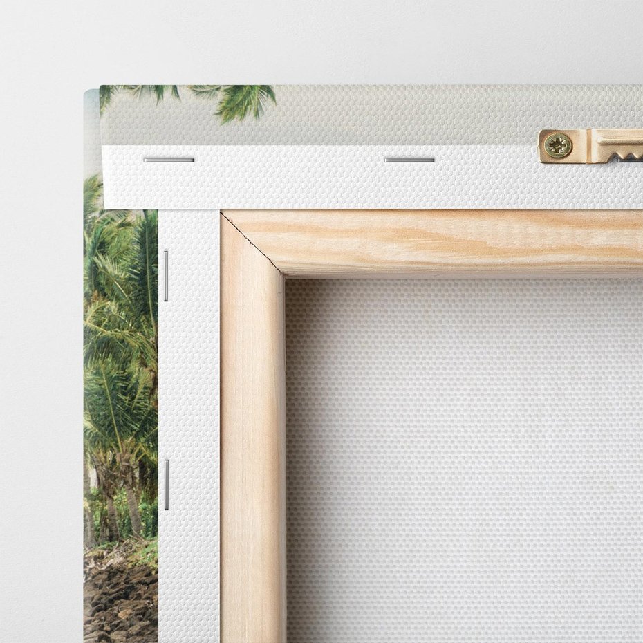 Obraz na płótnie 80x80 - Uczta Egzotycznych Marzeń - fotografia, rajska plaża