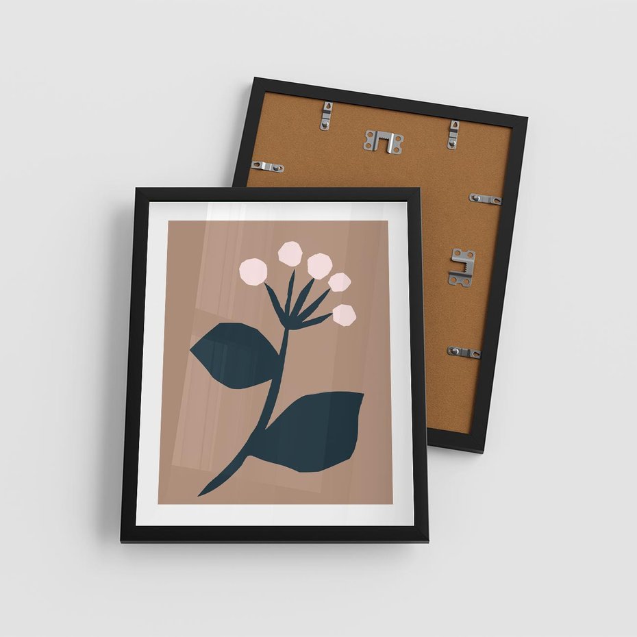 Plakat w ramie 40x50 - Rozbijające Granice - abstrakcyjny obraz, plakat - rama czarna