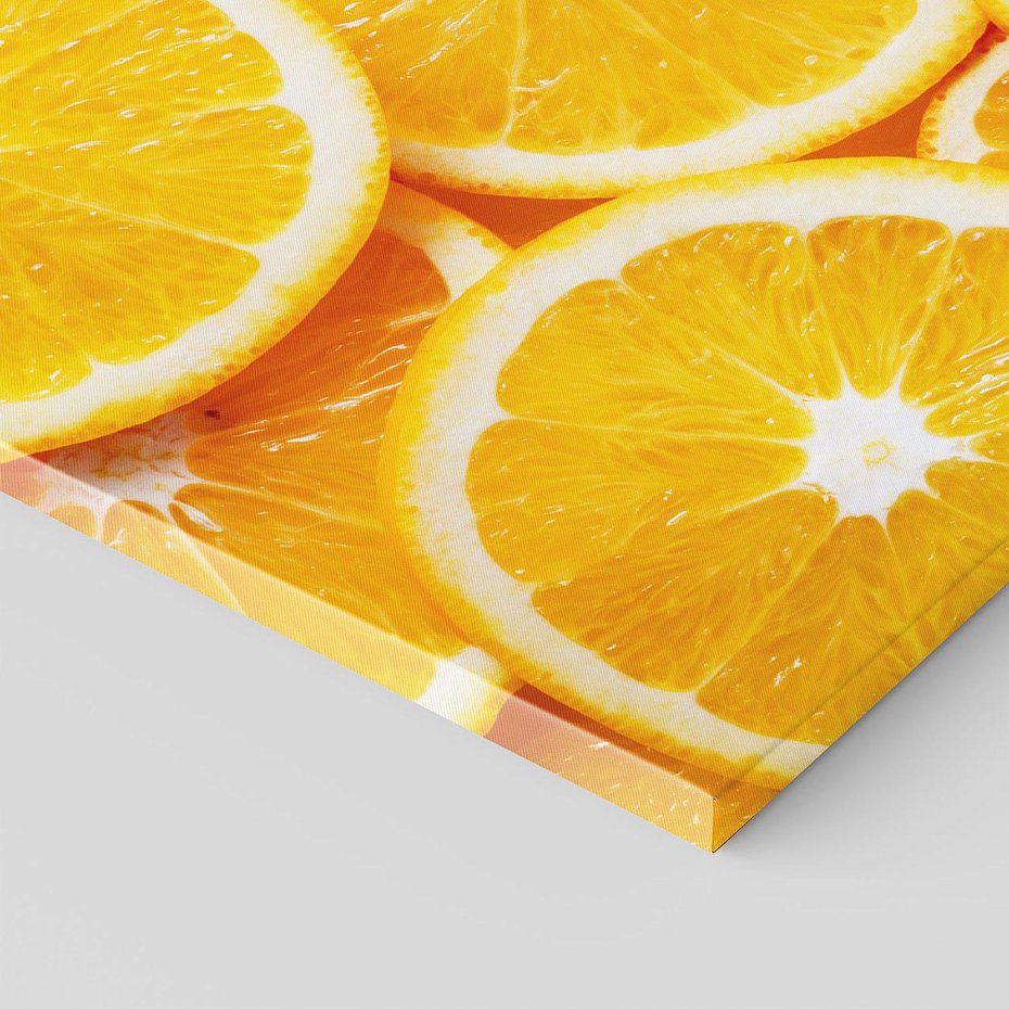 Obraz na płótnie 50x70 - Wyrazista moc pomarańczy - pomarańcze, owoce