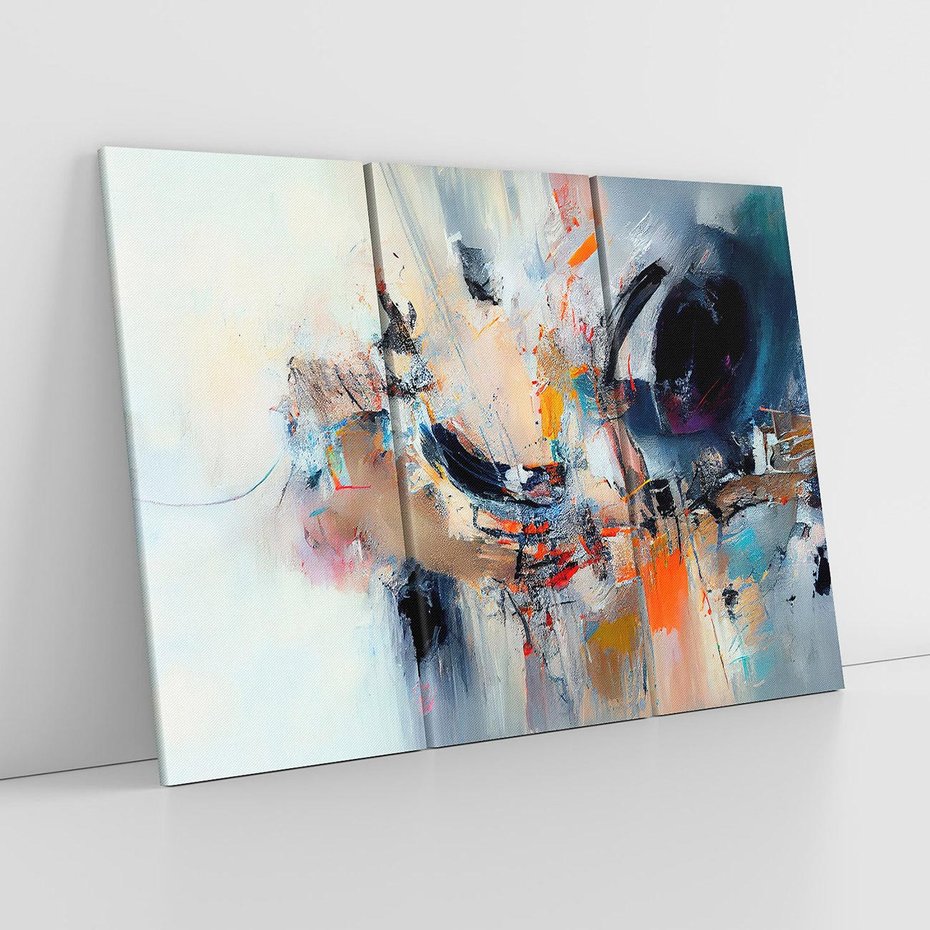 Obraz na płótnie 120x80 - Kontrapunkty zatajonych uczuć - dynamiczna abstrakcja, bałagan na płótnie