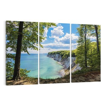 Obraz na płótnie 120x80 - Morze: siła skał na brzegu" - morze, skały