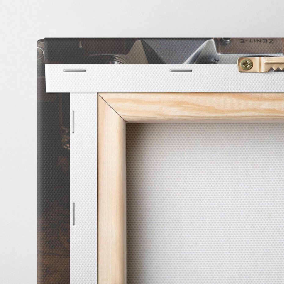 Obraz na płótnie 120x80 - Retro Aparat Zdjęciowy - retro, aparat