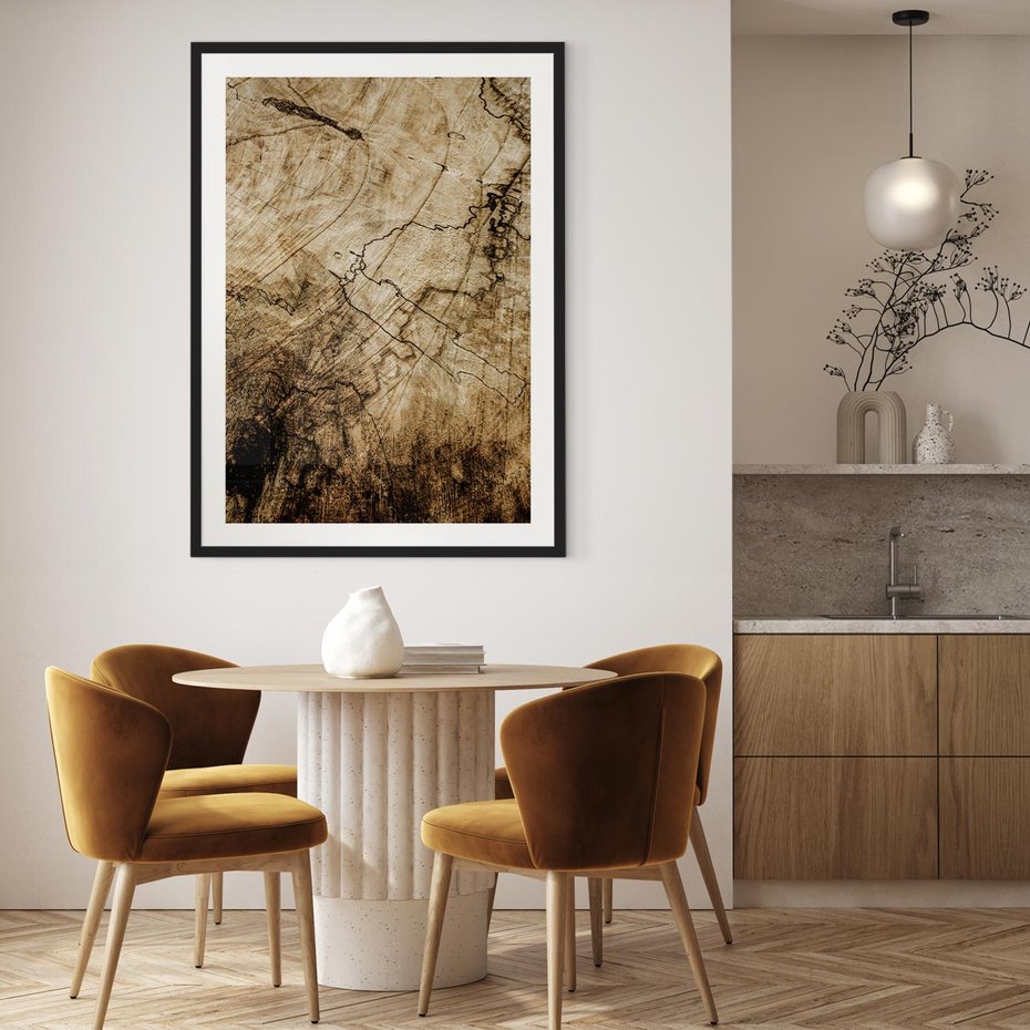 Plakat bez ramy 21x30 - Słoje Natury - słoje drzewa, pieńdrzewa