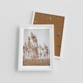 Plakat w ramie 30x40 - Boho Urok - trawy, pampas - rama biała