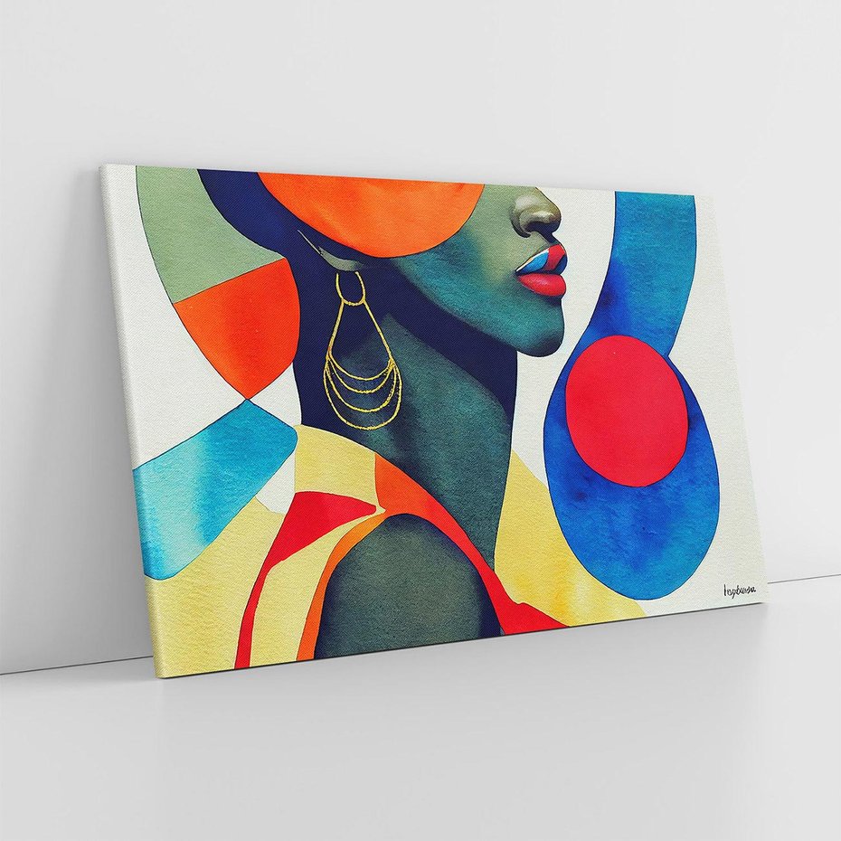 Obraz na płótnie 100x70 - Kolory Kobiety - mural, abstrakcja