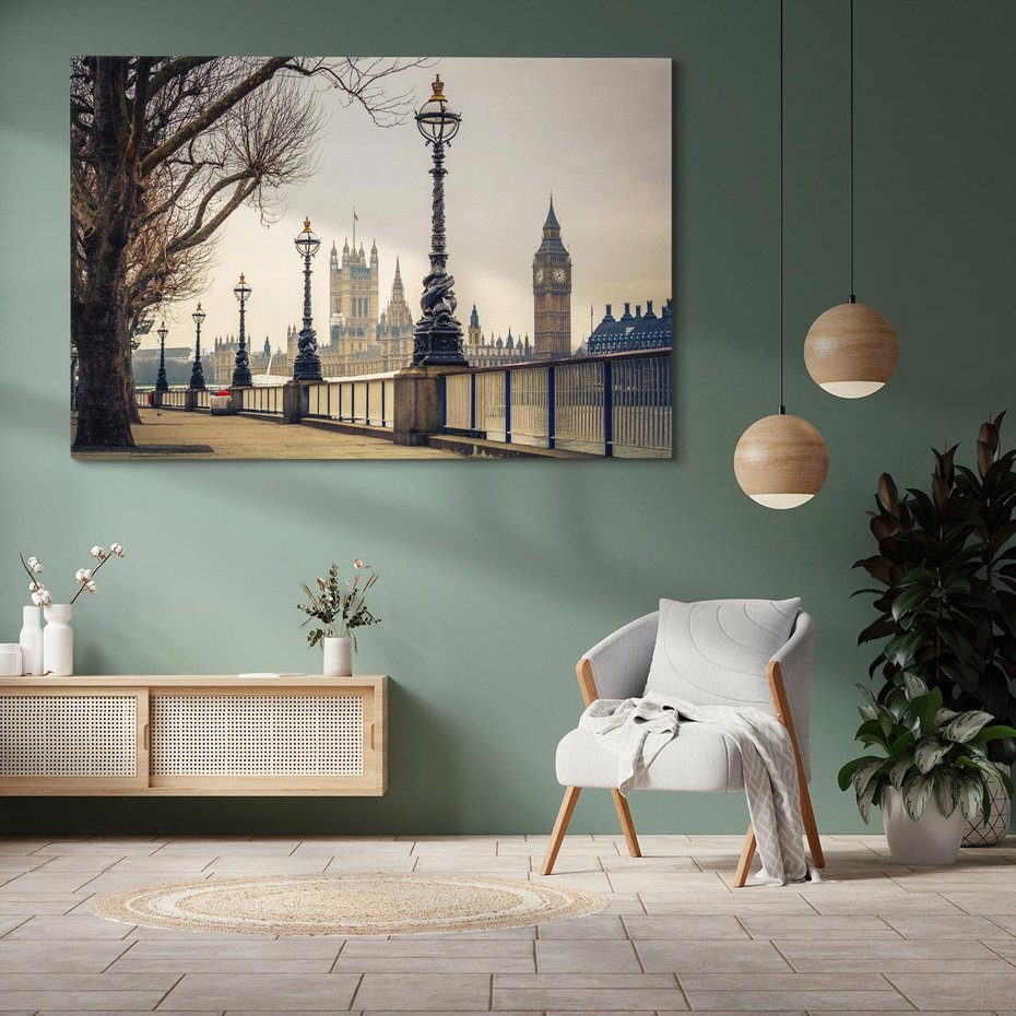 Obraz na płótnie 100x70 - Ikona Londynu - Londyn, Big Ben