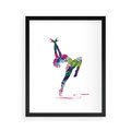 Plakat w ramie 40x50 - Taniec w akwareli - taniec, akwarela - rama czarna