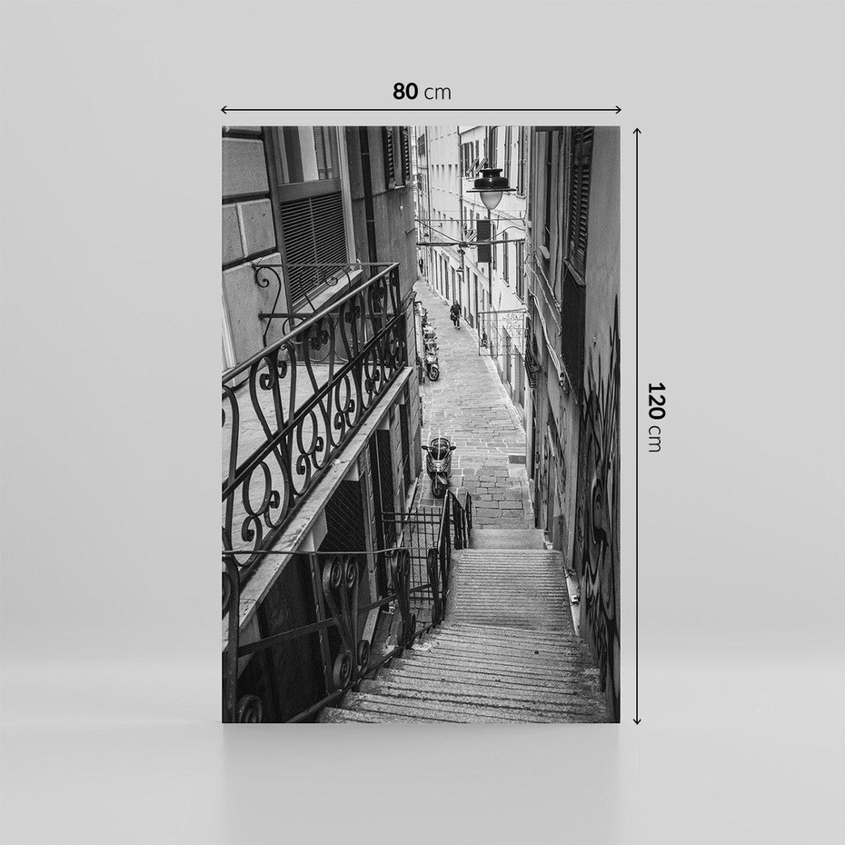 Obraz na płótnie 80x120 - Magiczne spacery - uliczka, perspektywa