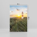 Obraz na płótnie 80x120 - Magia latarni przy zachodzie - latarnia, zachód