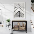 Plakat bez ramy 40x50 - Elegancja Współczesnej Architektury: Wieżowiec w Monochromii - nowoczesna architektura, czarno biała fotografia