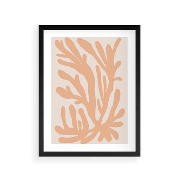 Plakat w ramie 50x70 - Rozkwitające Abstrakcje - nowoczesna sztuka, plakat modern - rama czarna