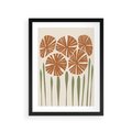 Plakat w ramie 30x40 - Akwarelowe Echa Przyrody - kwiaty, nowoczesny plakat - rama czarna