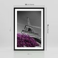 Plakat w ramie 50x70 - Urok Eiffla w Paryżu - Eiffla, Paryż - rama czarna
