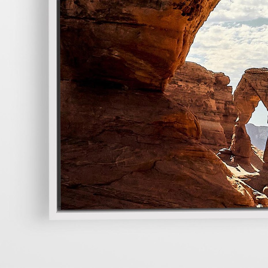 Obraz w ramie 120x80 - Magia pustynnego kanionu - pustynia, kanion - rama biała