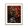 Plakat w ramie 40x50 - Jesienne Podróżowanie - fotografia, jesień - rama drewno