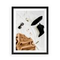 Plakat w ramie 50x70 - Styl i Klasyka - modowa fotografia, sweter - rama czarna