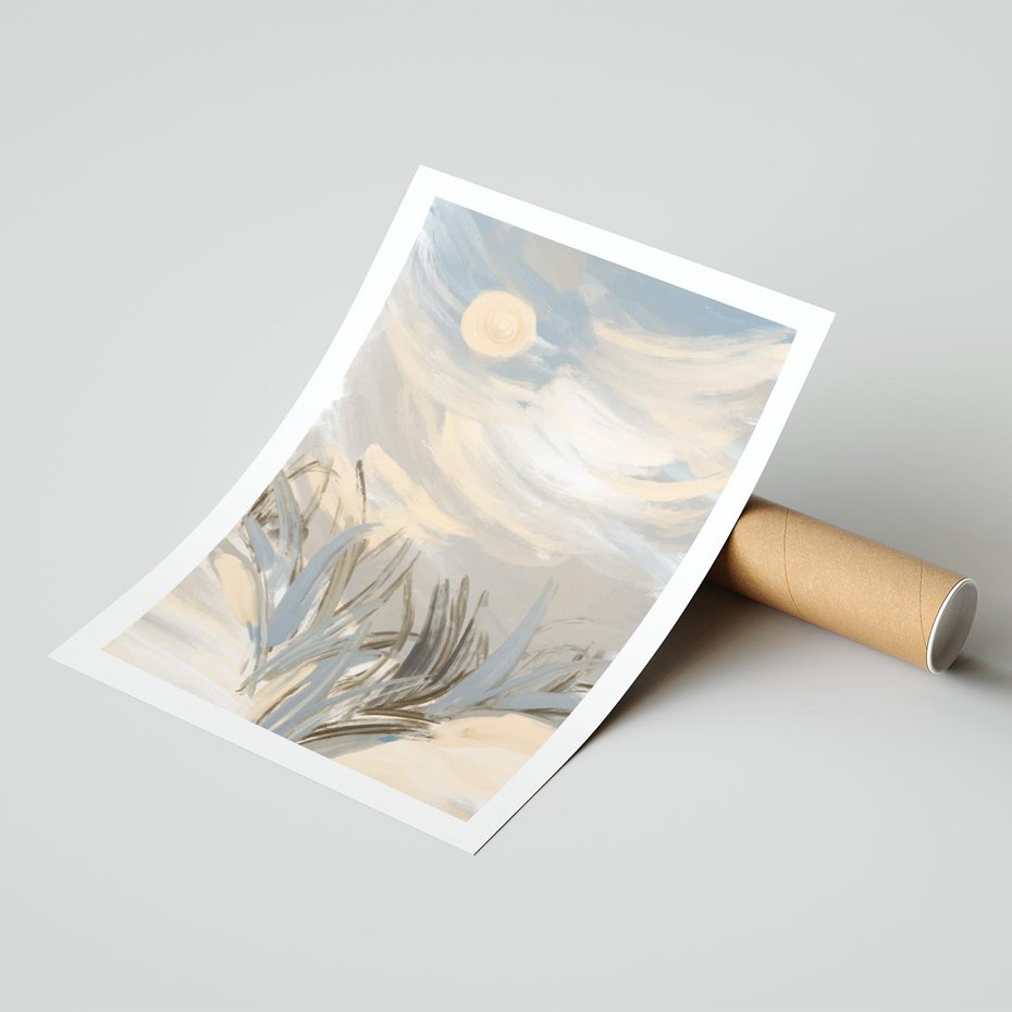 Plakat bez ramy 40x50 - Światłości Taniec - akwarela, obraz