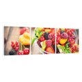 Obraz na płótnie 150x50 - Kulinarne rozkosze - miska, owoce