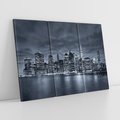 Obraz na płótnie 120x80 - Miejskie Migawki - noc, NY