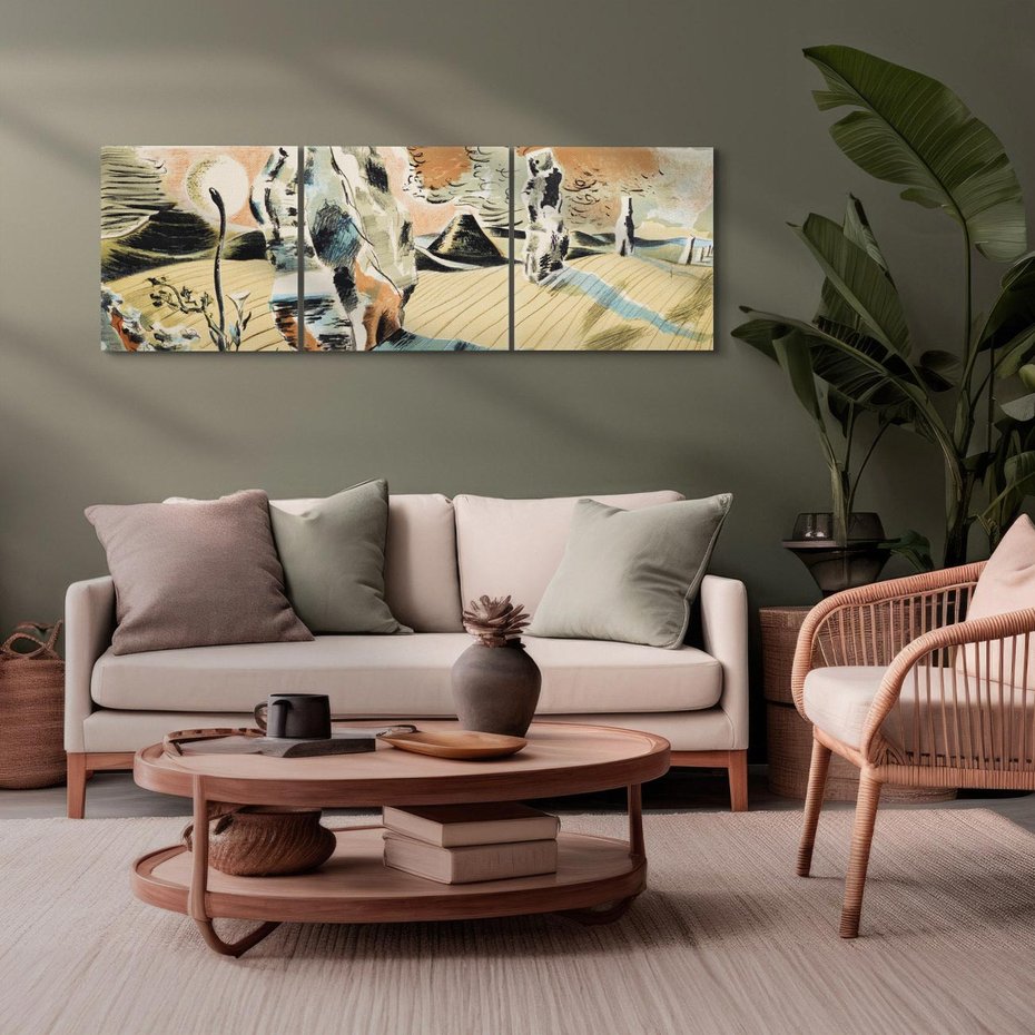 Obraz na płótnie 120x40 - Avebury (1937), Paul Nash - Reprodukcja - reprodukcja, obraz na płótnie