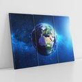 Obraz na płótnie 120x80 - Kosmiczna podróż: Ziemia jako planeta - kosmos, ziemia