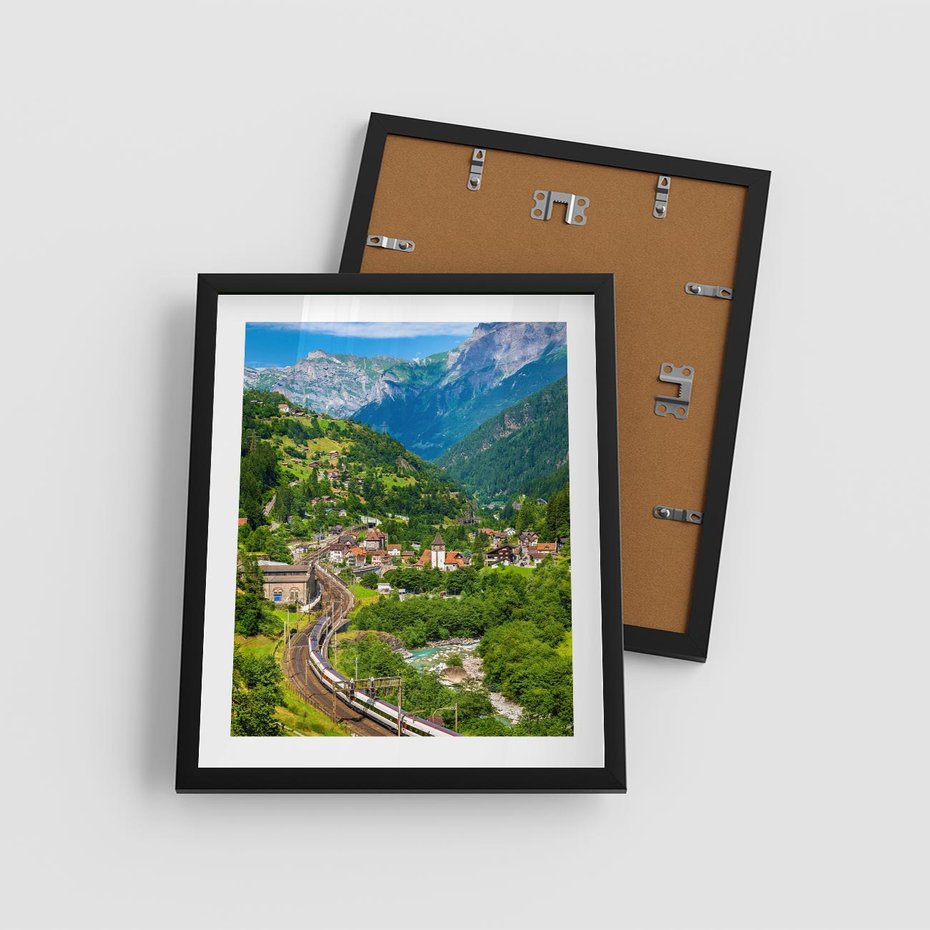 Plakat w ramie 40x50 - Magiczne Horyzonty - pejzaż, perspektywa - rama czarna