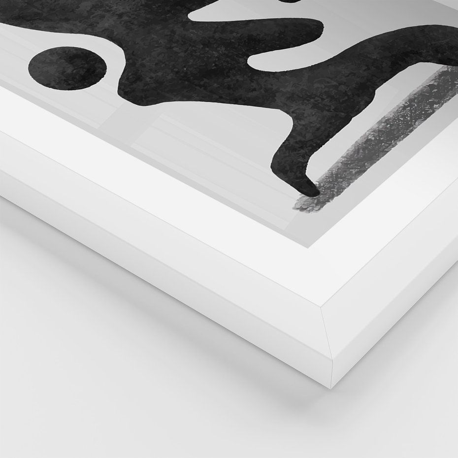 Zestaw obrazy w ramie 50x70 galeria - Nowoczesne, minimalistyczne, grafiki - rama biała