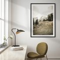 Plakat bez ramy 30x40 - Krajobraz Sepii: Domek w Górach - domek w górach, góry