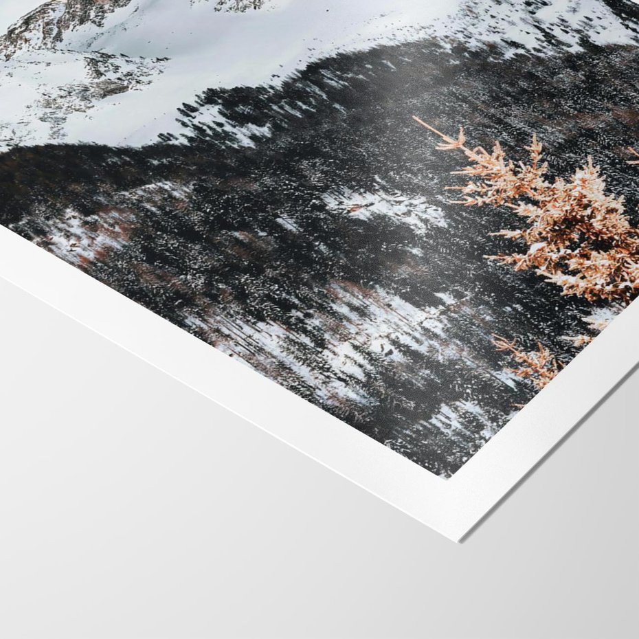 Plakat bez ramy 30x40 - Górski Raj - góry, śnieg