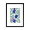 Plakat w ramie 50x70 - Figi Fioletu - figi, sztuka nowoczesna - rama czarna