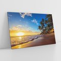 Obraz na płótnie 70x50 - Magia Tropików - zachód słońca,