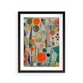 Plakat w ramie 30x40 - Wewnętrzne Zagadki Kształtów - abstrakcyjny obraz, sztuka abstrakcji - rama czarna