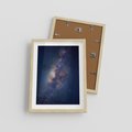 Plakat w ramie 30x40 - Wśród Gwiazd - rozgwieżdzone niebo, droga mleczna - rama drewno