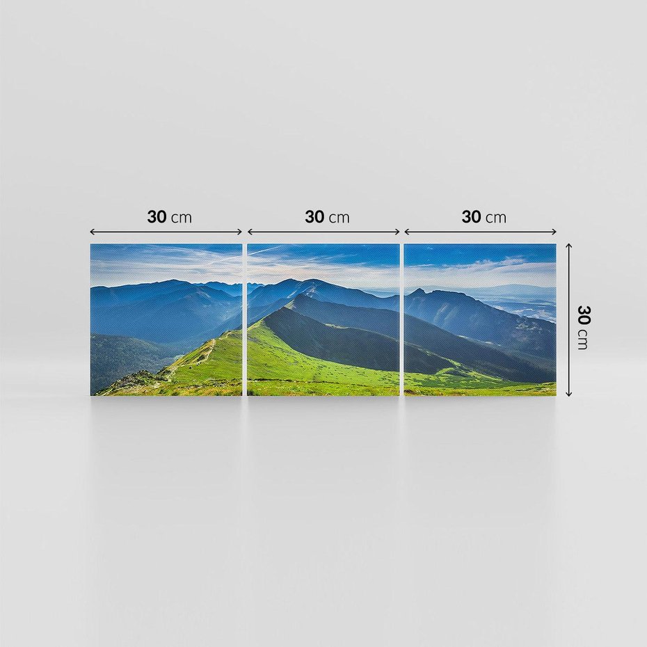 Obraz na płótnie 90x30 - Górska majestatyczność - tatry, góry
