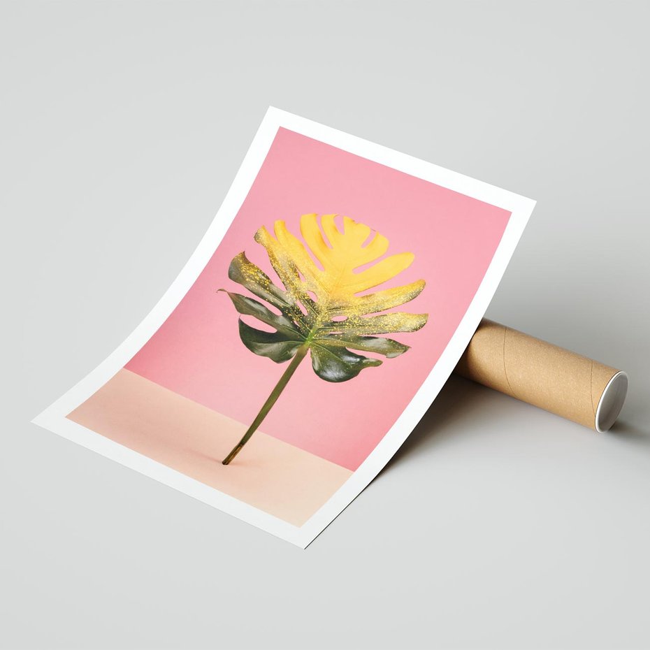 Plakat bez ramy 30x40 - Majestatyczna monstera - monstera, liść